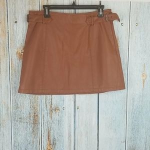 FREE PEOPLE LEATHER SKIRT